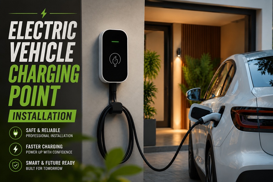 electric vehicle charging point installation