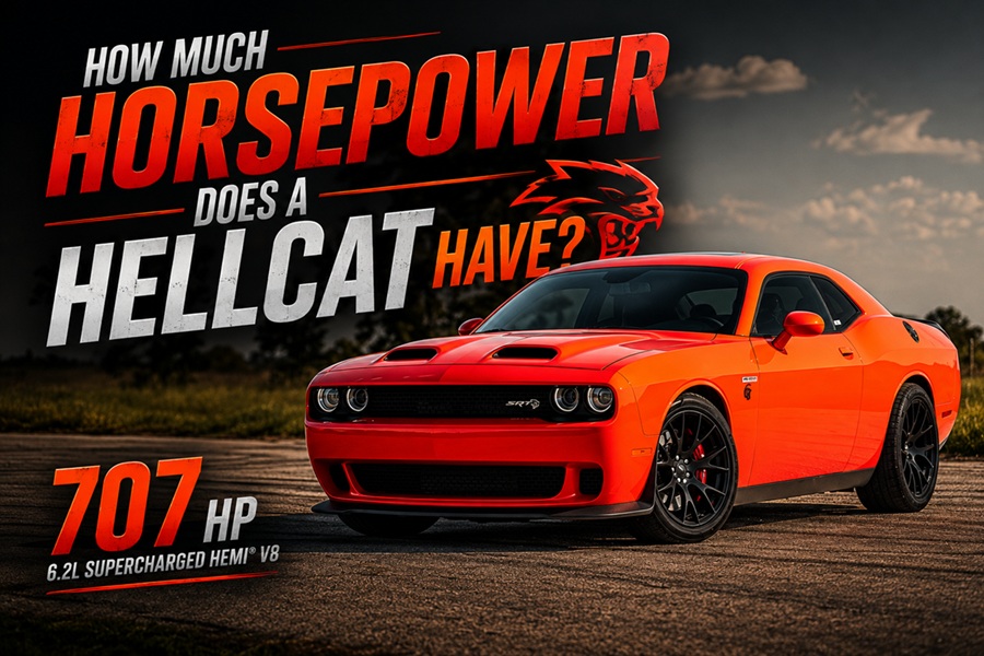 how much horsepower does a hellcat have